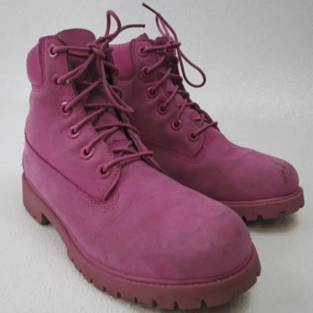 Timberland Premium Waterproof Dirty Nubuck Leather Girl's Footwear Boots Sz 5